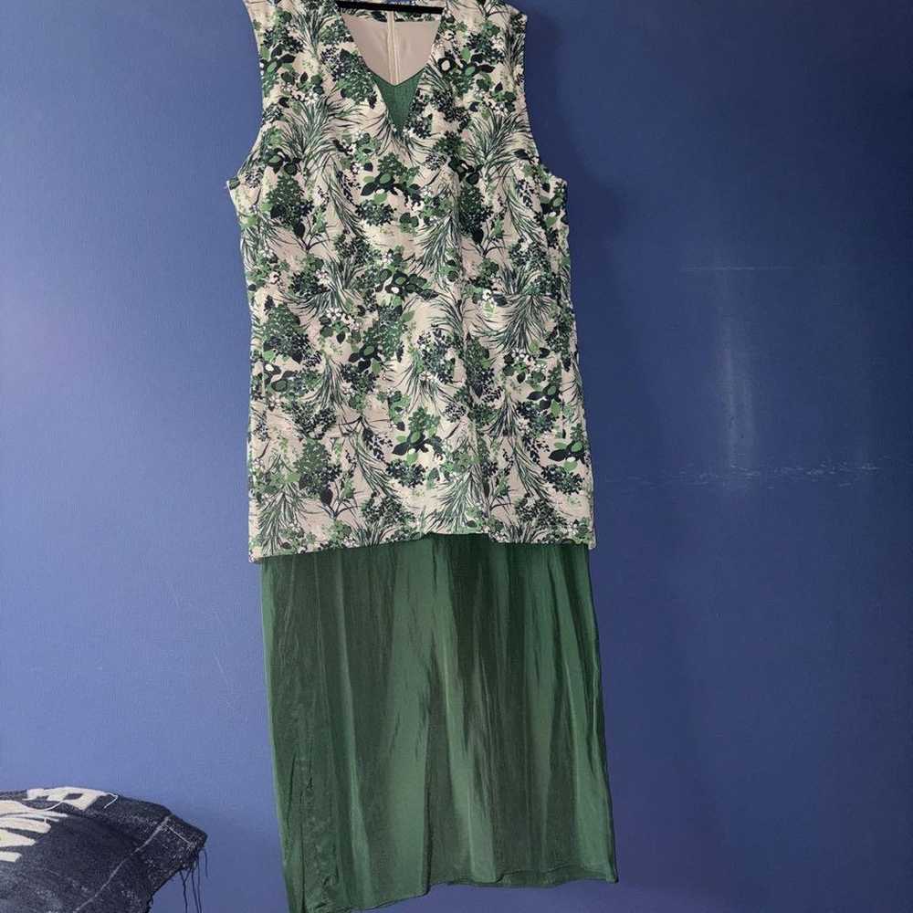 Kurané Floral Print Sleeveless Long Dress - image 1