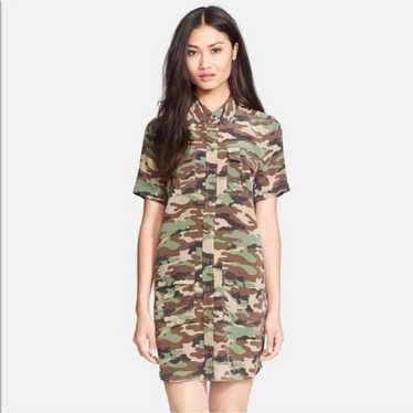 Equipment Silk Camo Shirtdress