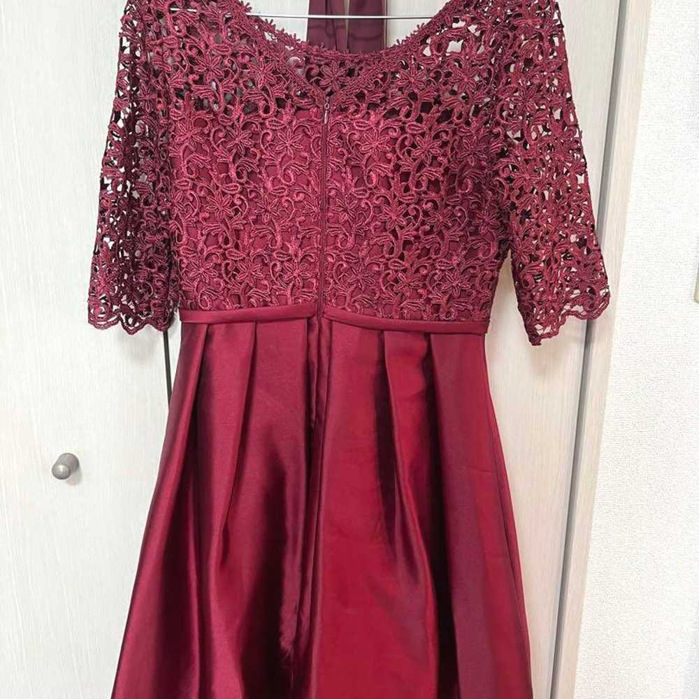 Driedoll Party Dress Wine Red Lace - image 2