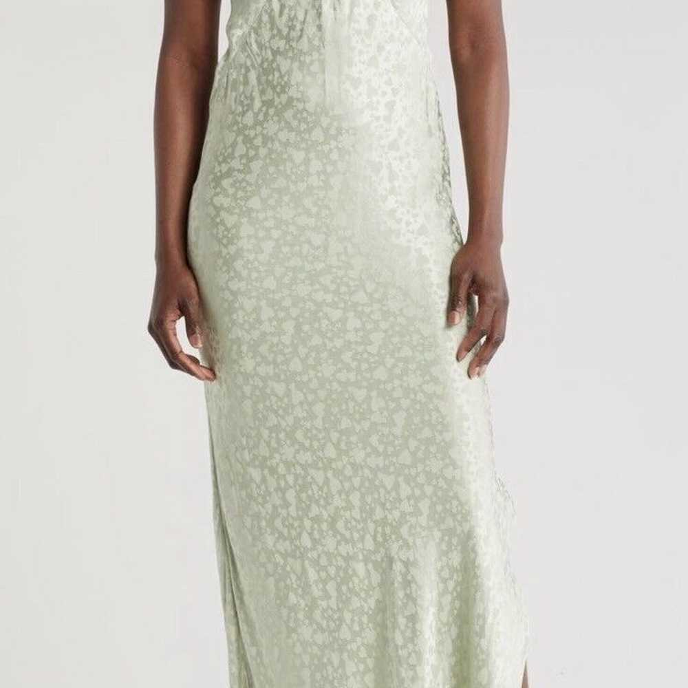 Topshop Satin Heart Jacquard Maxi Slip dress in l… - image 2