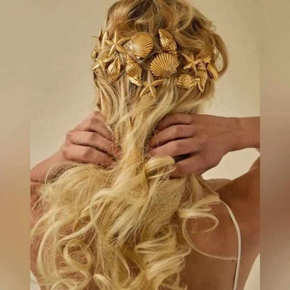 3pcs Gold Seashell Hair New - image 3