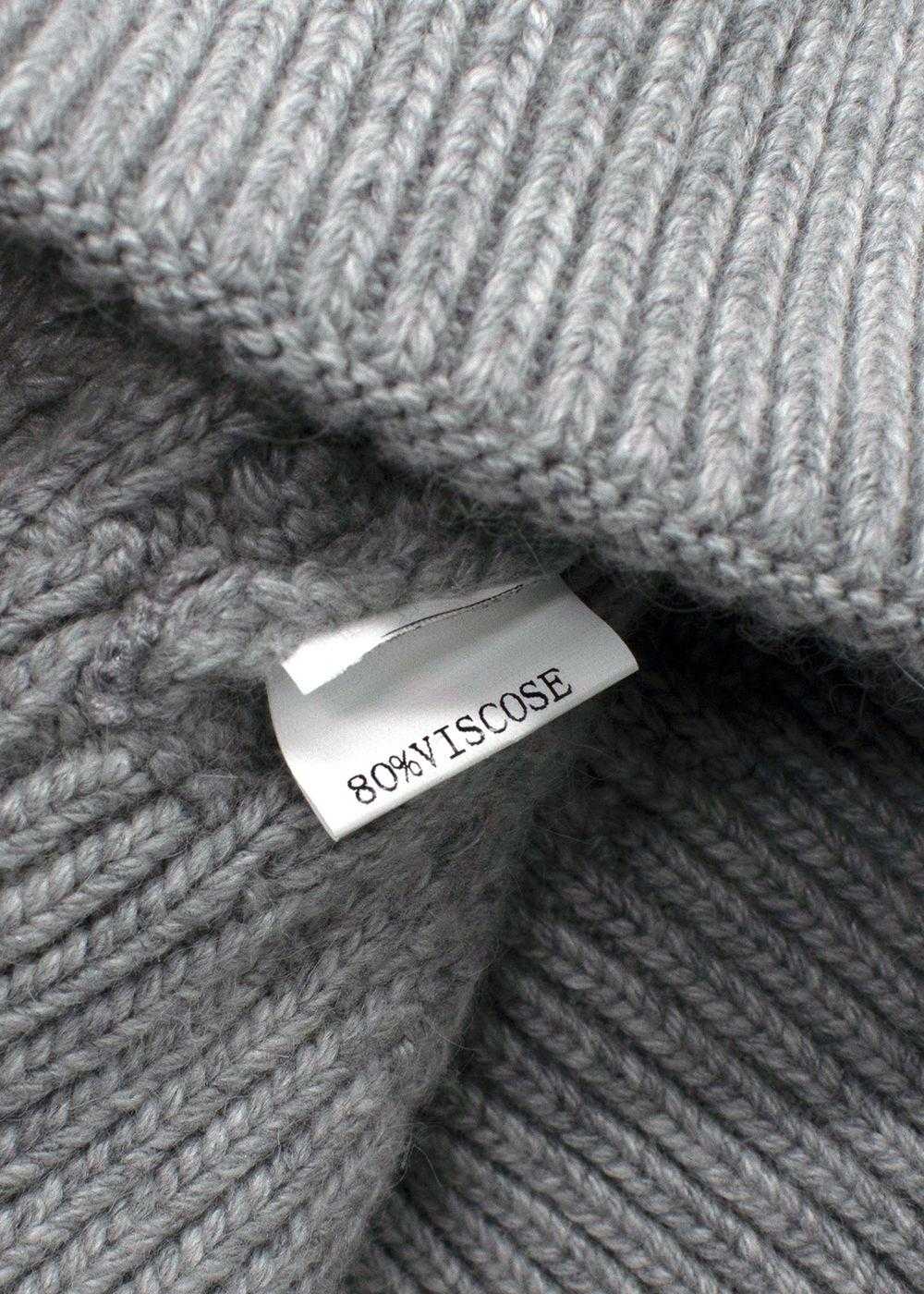 Managed by hewi Bespoke Grey Cable Knit Beanie - image 6