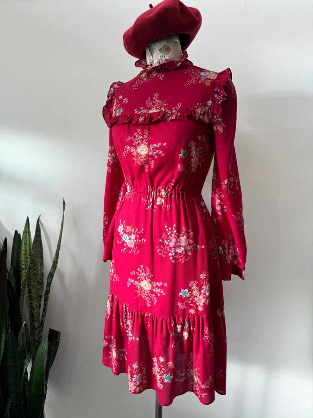 Vintage floral print Dress - image 1