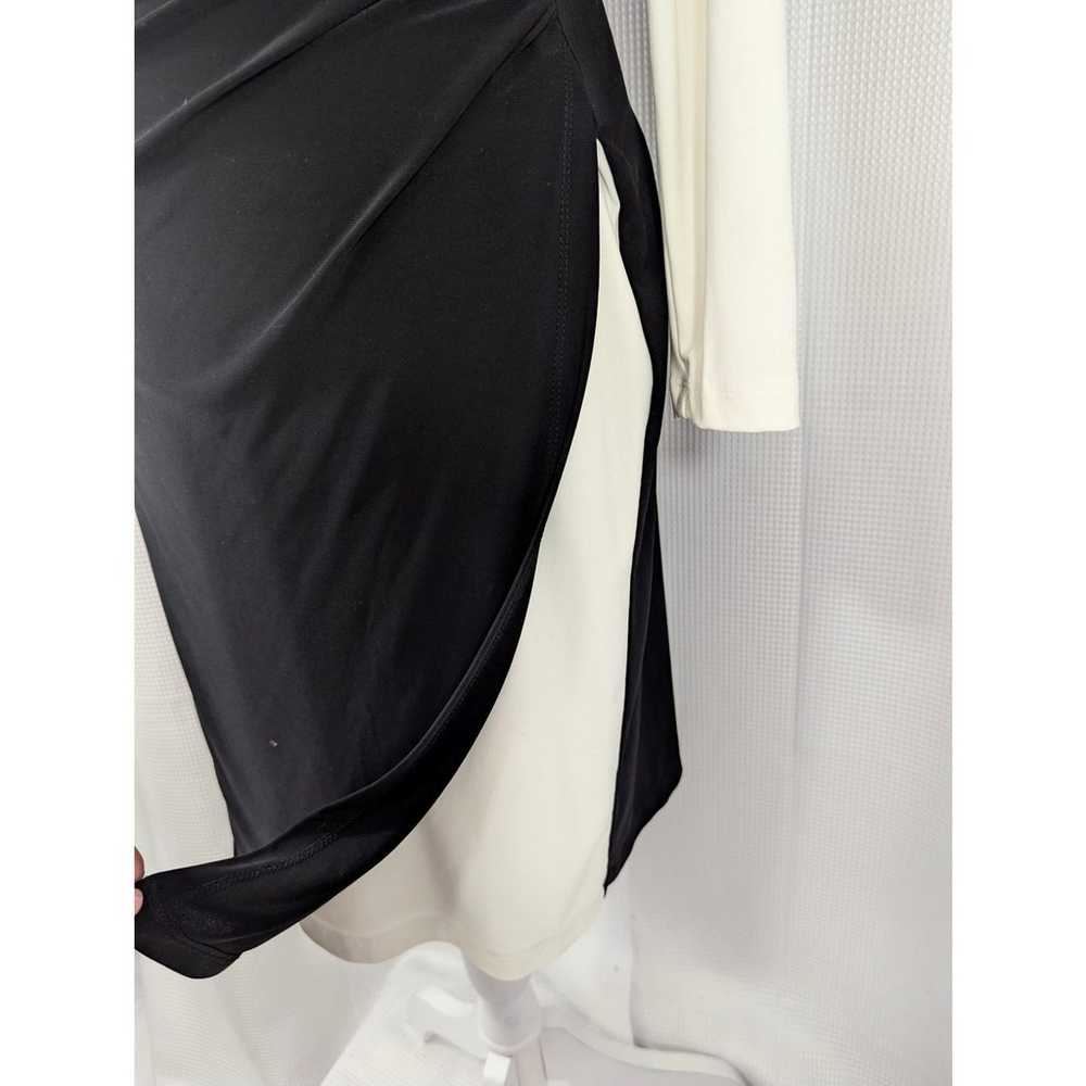 RALPH LAUREN! STUNNING BLACK AND IVORY SHIRRED, R… - image 5