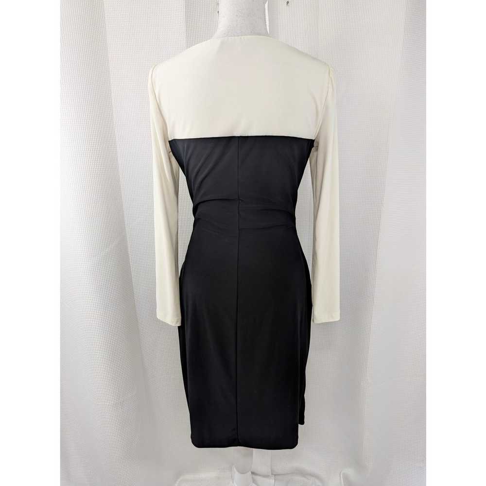 RALPH LAUREN! STUNNING BLACK AND IVORY SHIRRED, R… - image 6