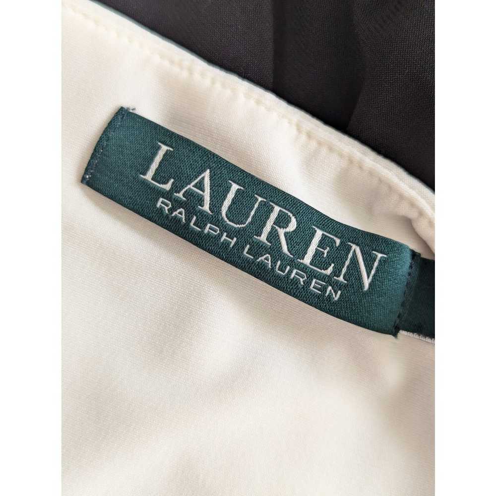 RALPH LAUREN! STUNNING BLACK AND IVORY SHIRRED, R… - image 7