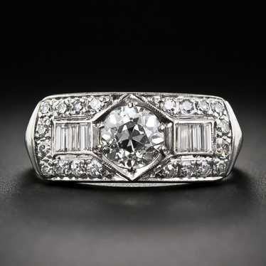 Art Deco .87 Carat Diamond Engagement Ring - GIA … - image 1