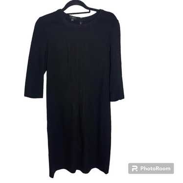 Talbots 3/4 Seeve Ponte Knit Sheath Dress Black W… - image 1