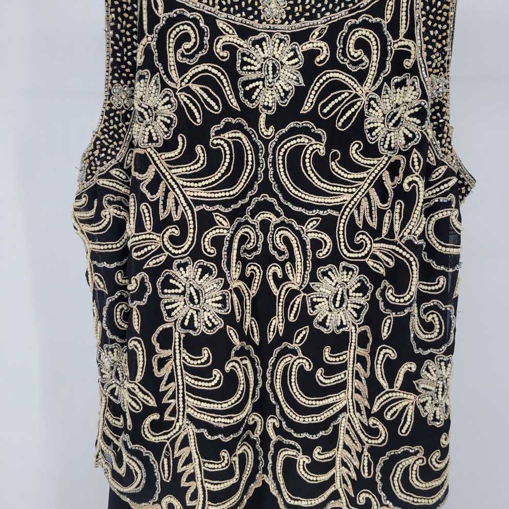 JKARA Womens Sz 12 Maxi Length Formal Dress Black… - image 2