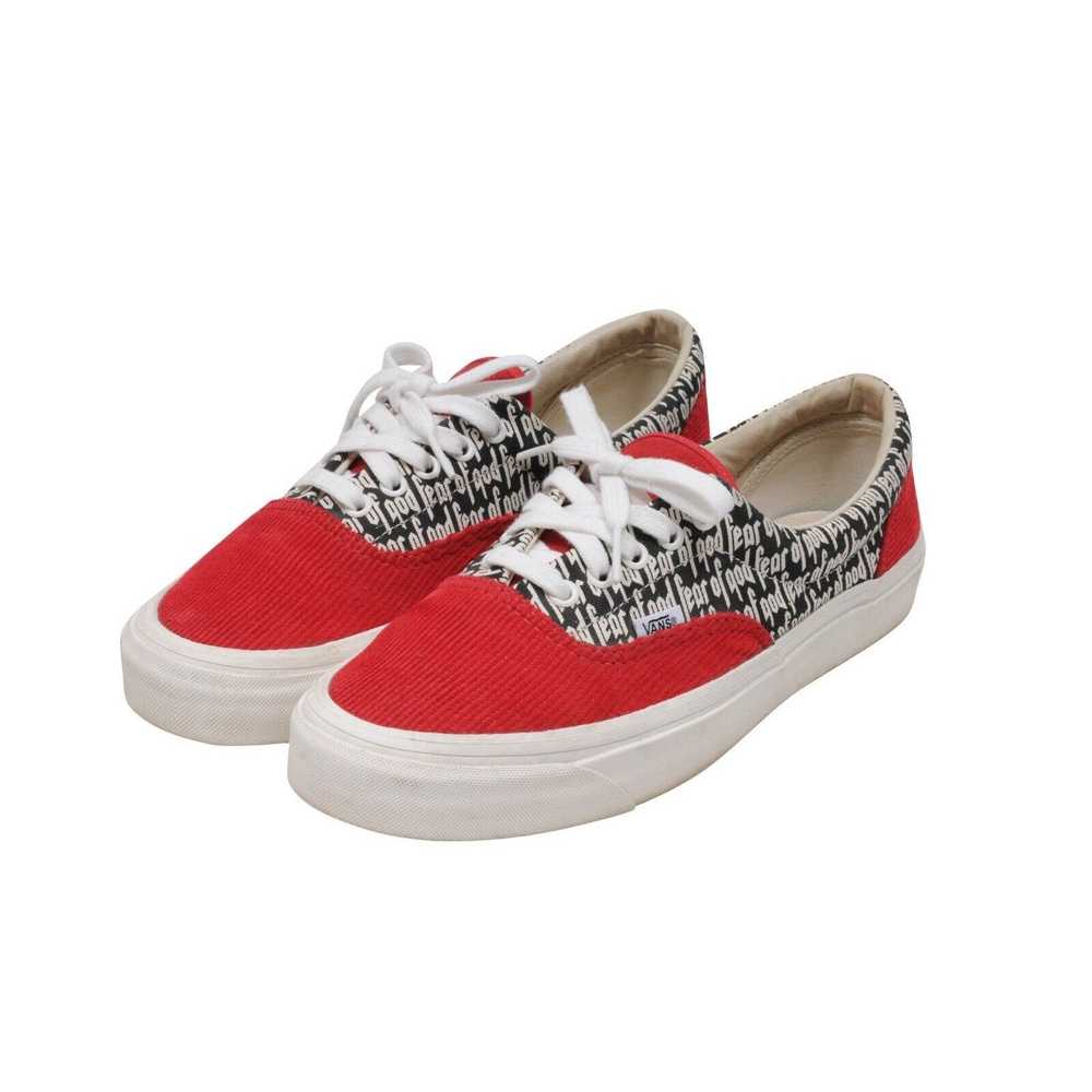 Fear of God × Vans Era 95 DX Logo Sneakers Red Wh… - image 3