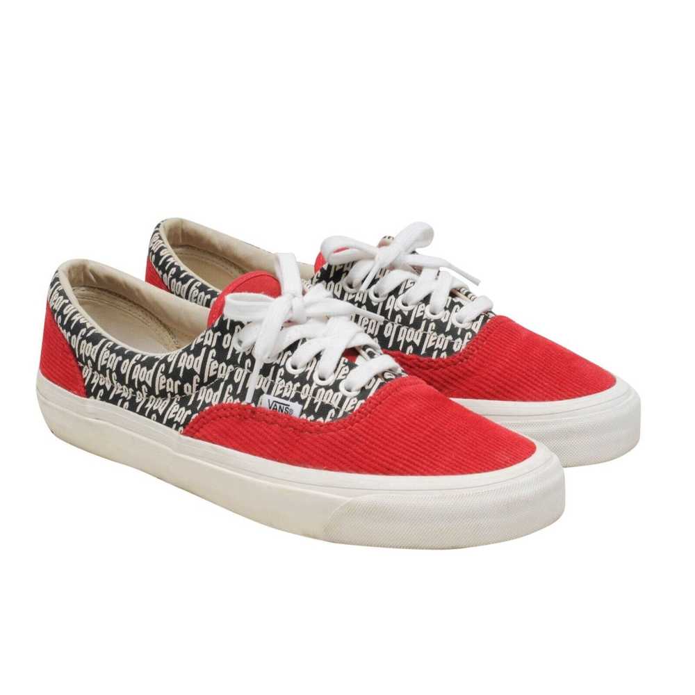 Fear of God × Vans Era 95 DX Logo Sneakers Red Wh… - image 8