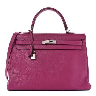 HERMES Taurillon Clemence Kelly Retourne 35 Tosca