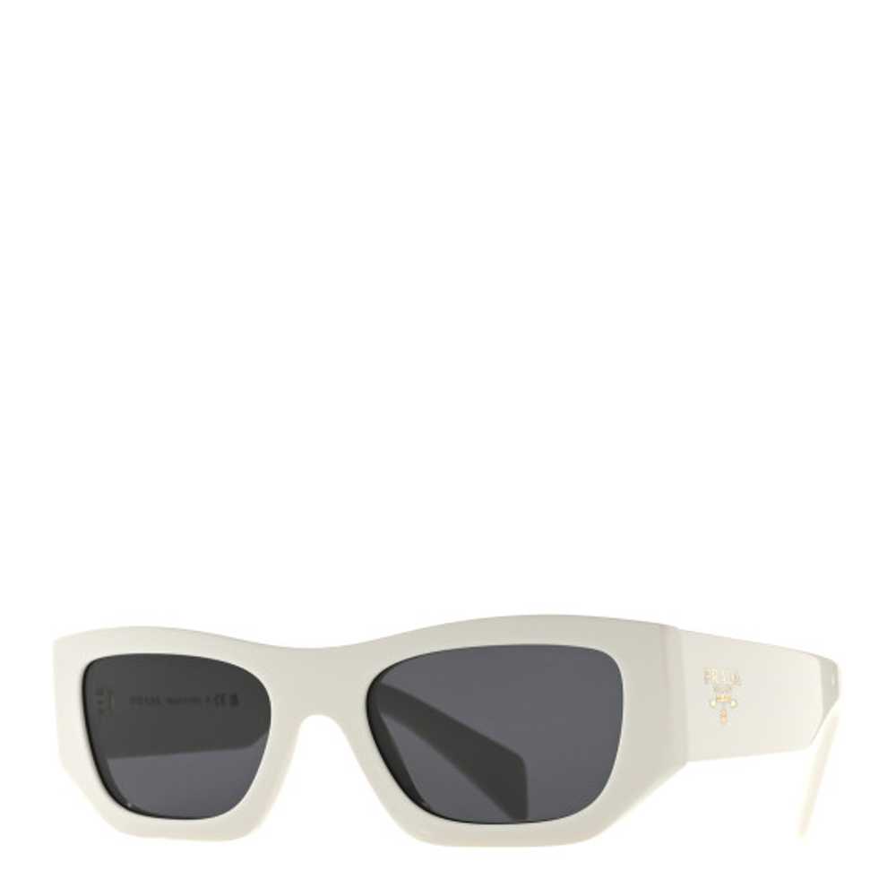 PRADA Acetate Pillow Sunglasses SPR A01 White - image 1