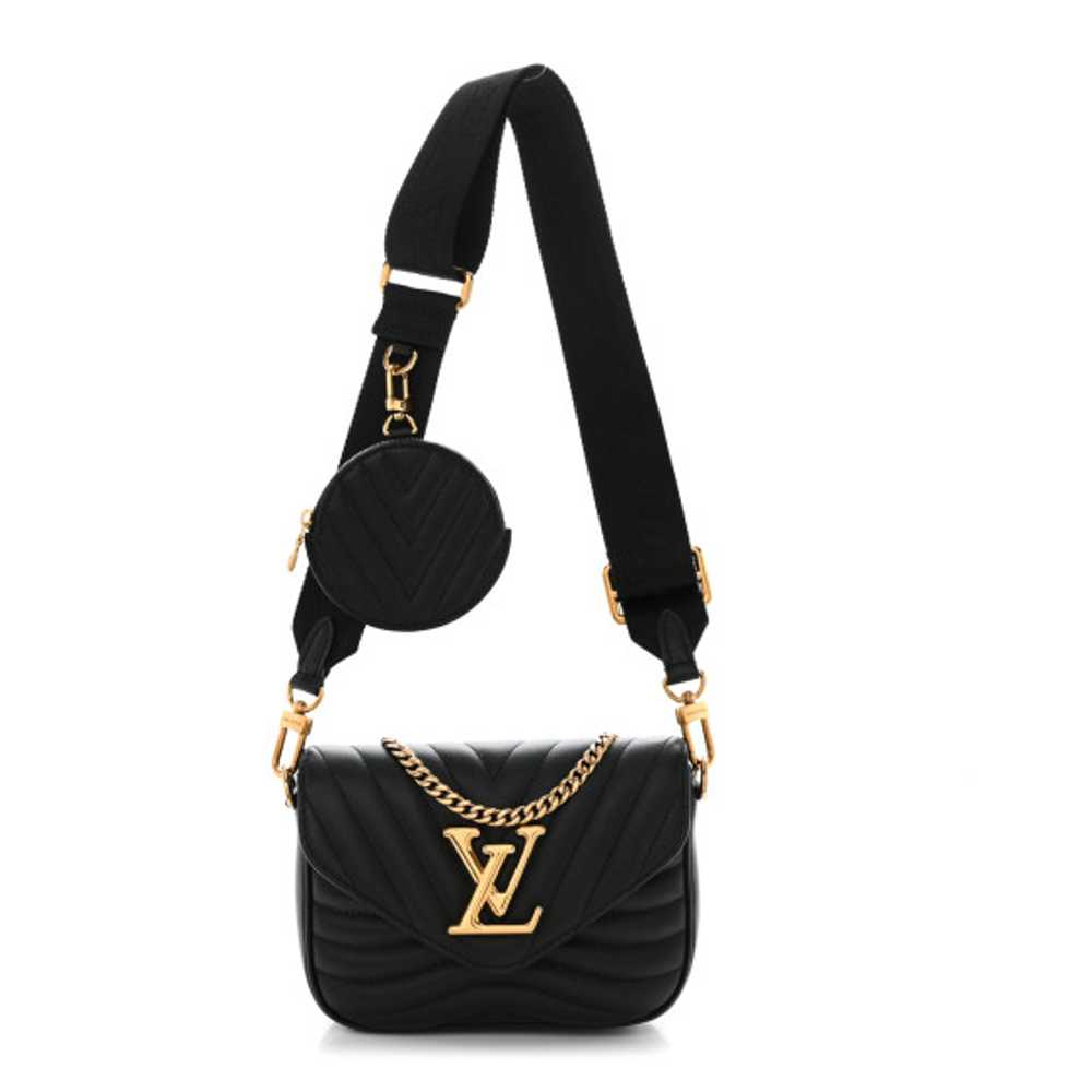 LOUIS VUITTON Calfskin New Wave Multi Pochette Bl… - image 1