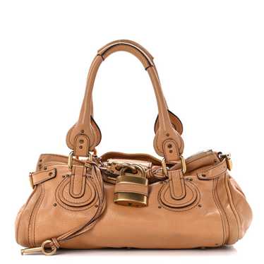 CHLOE Calfskin Medium Paddington Satchel Beige - image 1