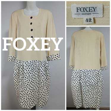 FOXEY, a rare and very cute polka dot dress.