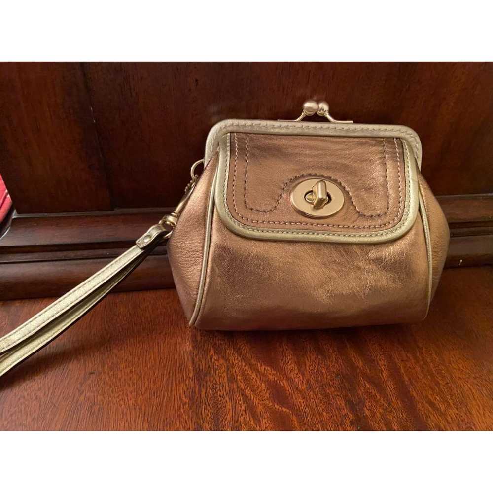 Coach Leather clutch bag - image 3