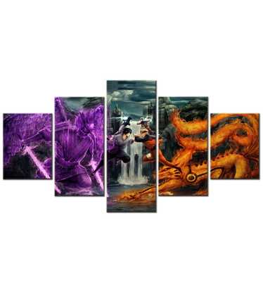 Art NARUTO - 5 PIECES WALL ART