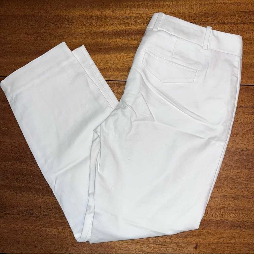 Gap Gap slim cropped white slacks - image 2