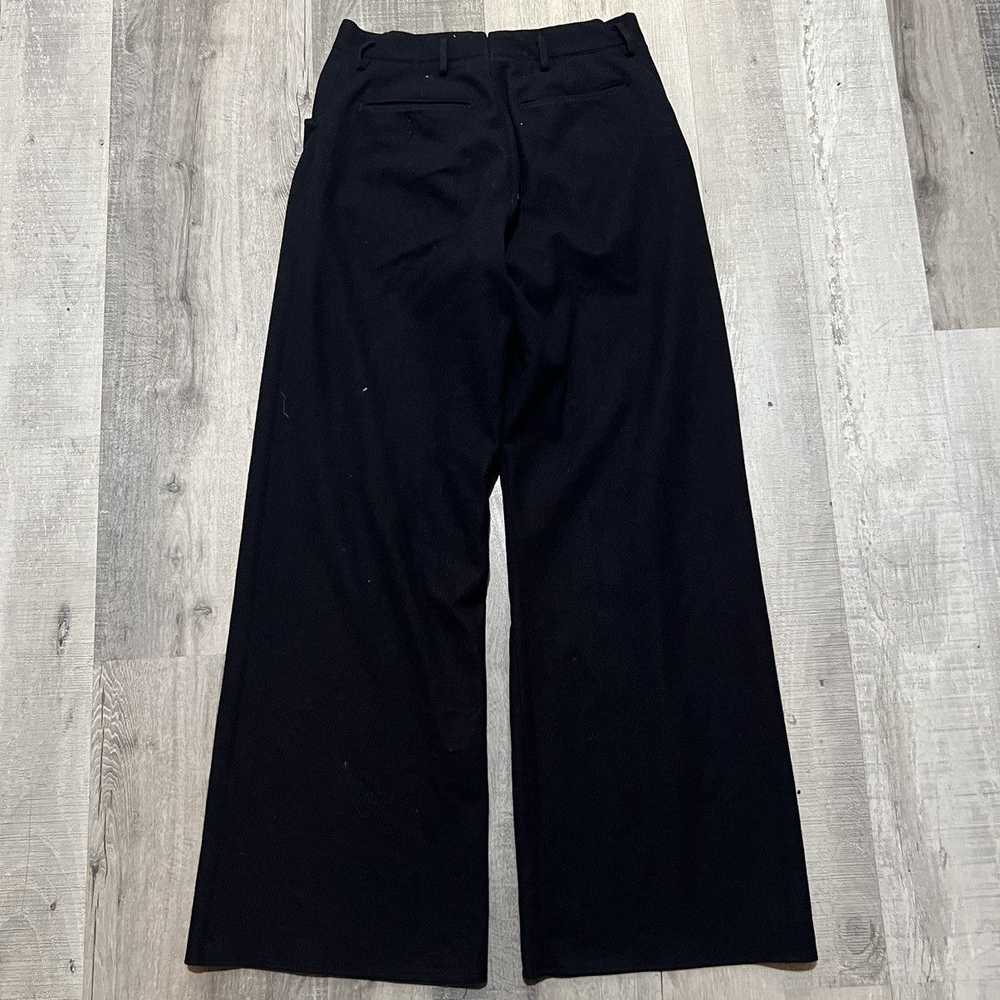 Usn × Vintage VTG Dark Navy Blue Wool Wide Leg Fl… - image 2