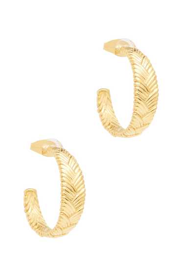 Missoma Texture Braided Medium Hoops