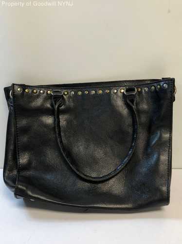 Patricia Nash Black Leather Studded Zancona Tote