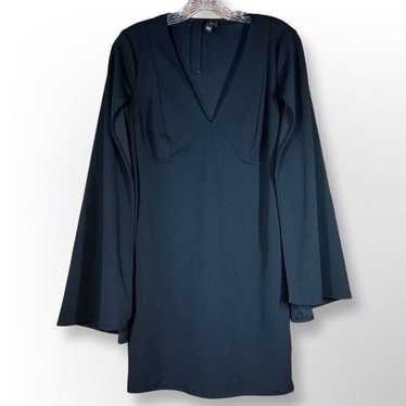 River Island London Black Cape Split Sleeve Bodyc… - image 1