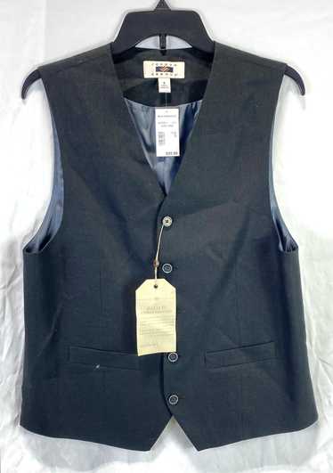 NWT Joseph Abboud Mens Black Sleeveless Pockets Fi