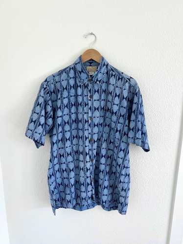 Noa Noa Indigo Print Shirt (Up to L) | Used,…