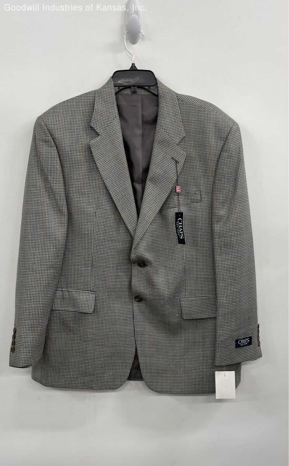 CHAPS Blue/Gray Sports Coat / Suit Jacket - Size … - image 1