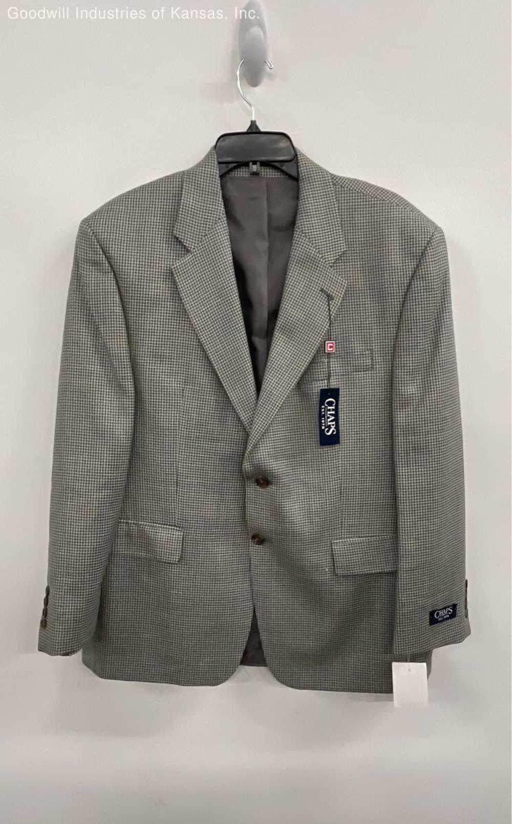 CHAPS Blue/Gray Sports Coat / Suit Jacket - Size … - image 5