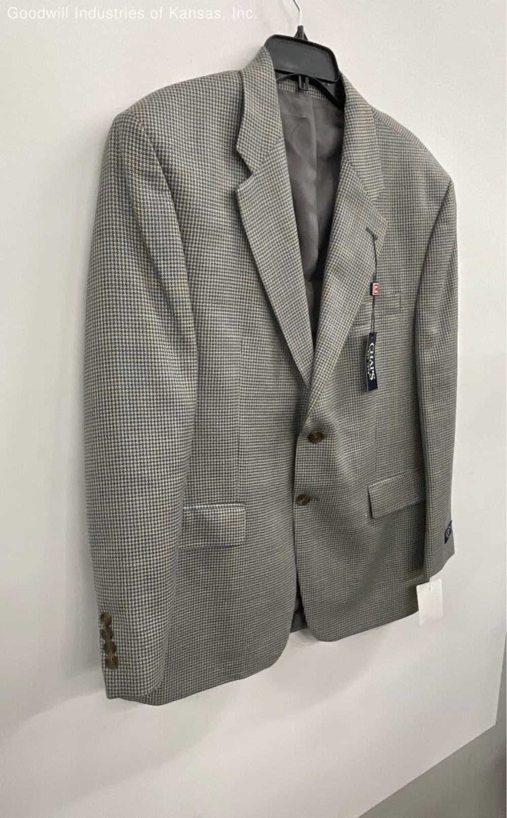 CHAPS Blue/Gray Sports Coat / Suit Jacket - Size … - image 6