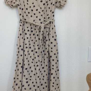 Rylee and Cru Winter Flower Wrap dress size small - image 1