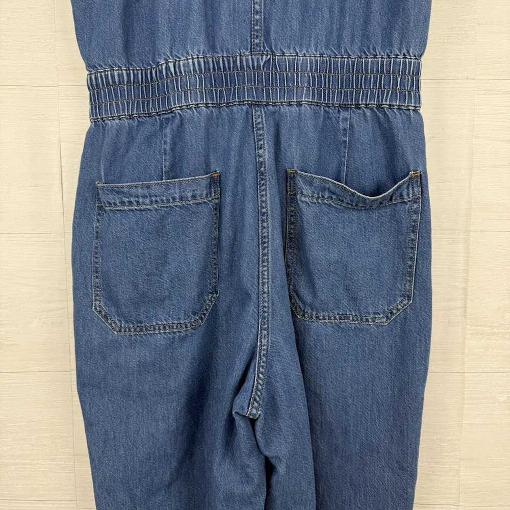 J.Crew Denim Jumpsuit Women Size 10 Blue Jean Sho… - image 6