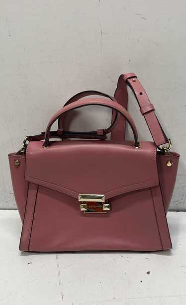 Michael Kors Leather Whitney Medium Satchel Rose