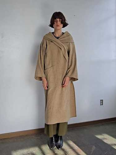 Flowy Wool Coat - Oat Cream