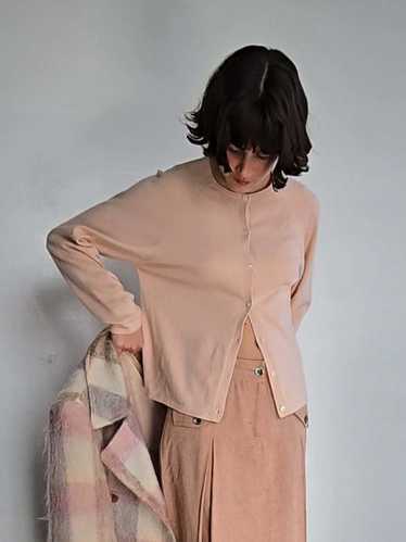 Cashmere Cardigan - Peach - image 1