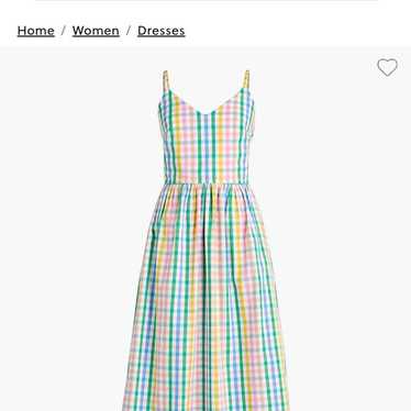 J Crew Maxi Gingham Dress