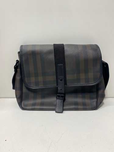 AUTHENTIC Burberry Smoked Brown Check Messenger Ba