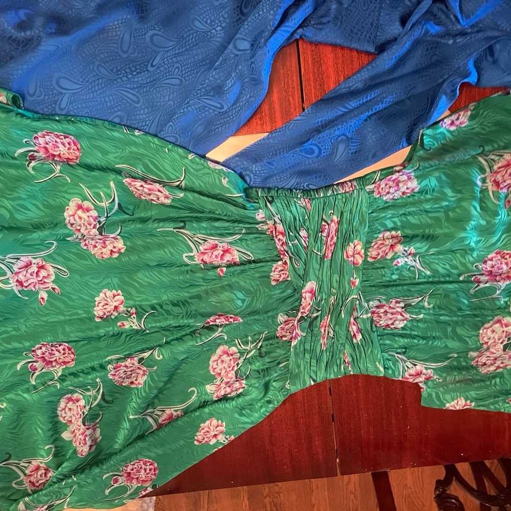 Vintage ALL silk dress lot arge to and Maggie Lon… - image 5