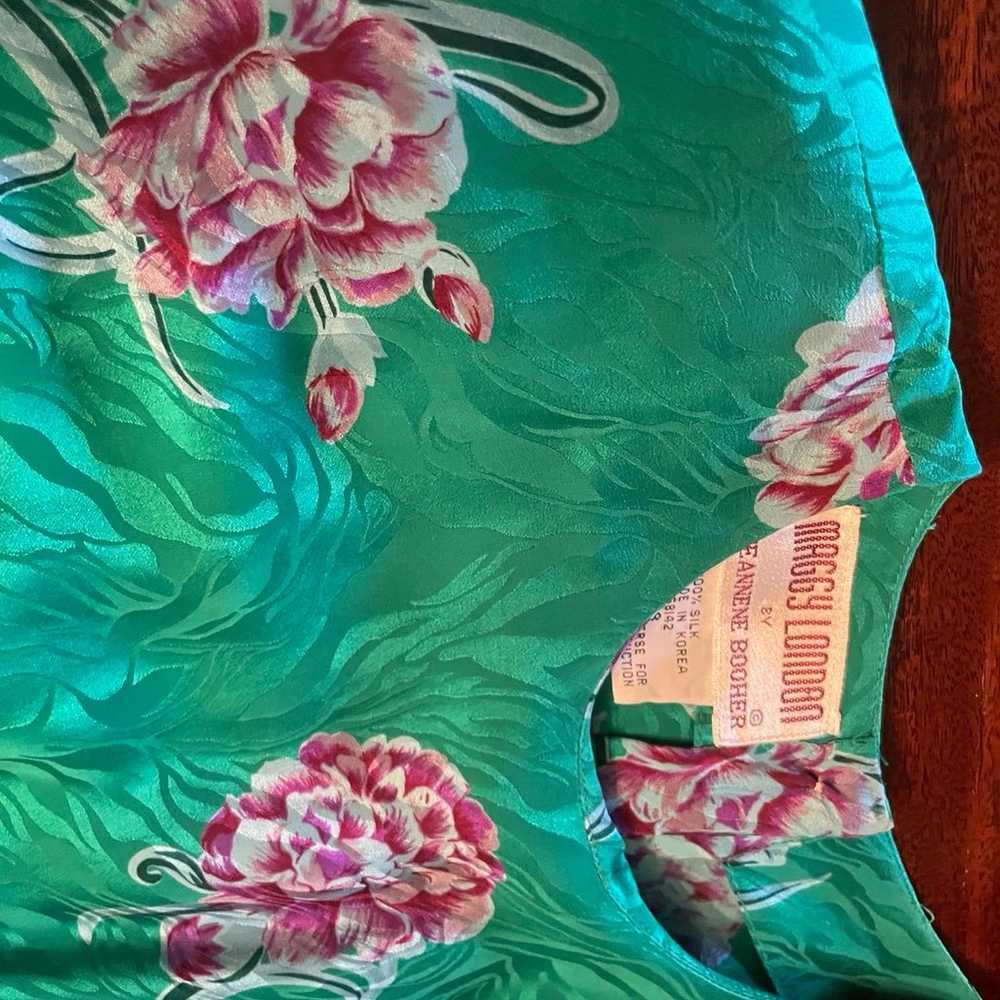 Vintage ALL silk dress lot arge to and Maggie Lon… - image 7