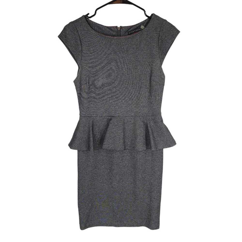 Alice + Olivia Employed Pencil Dress 4 Women Gray… - image 1