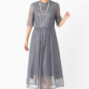 Aimer Gray Occasion Dress - All Lace - image 1