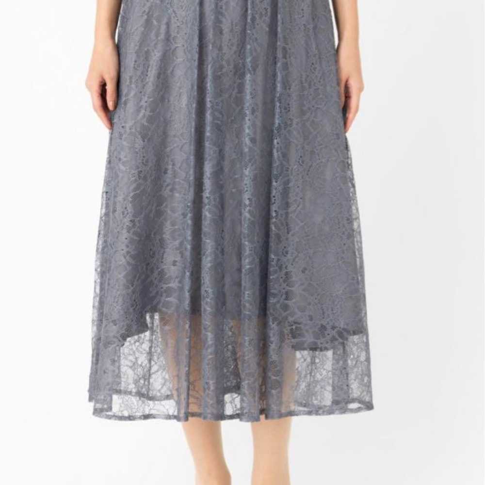 Aimer Gray Occasion Dress - All Lace - image 8