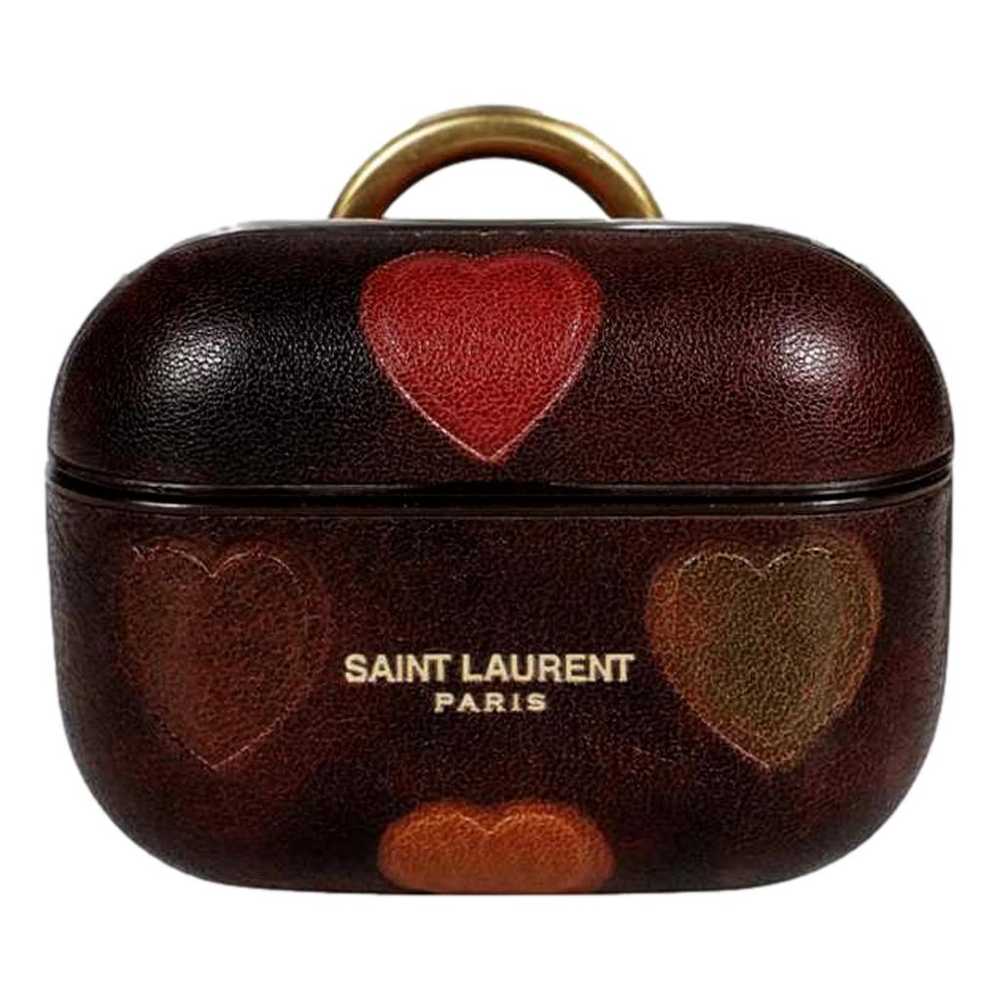 Saint Laurent Leather key ring - image 4