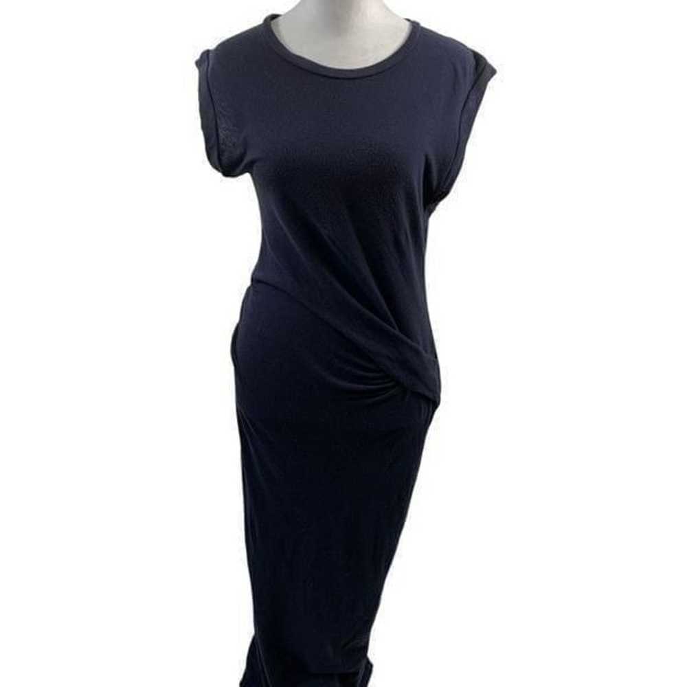 IRO Navy Cotton Sleeveless Maxi Dress Size L - image 1