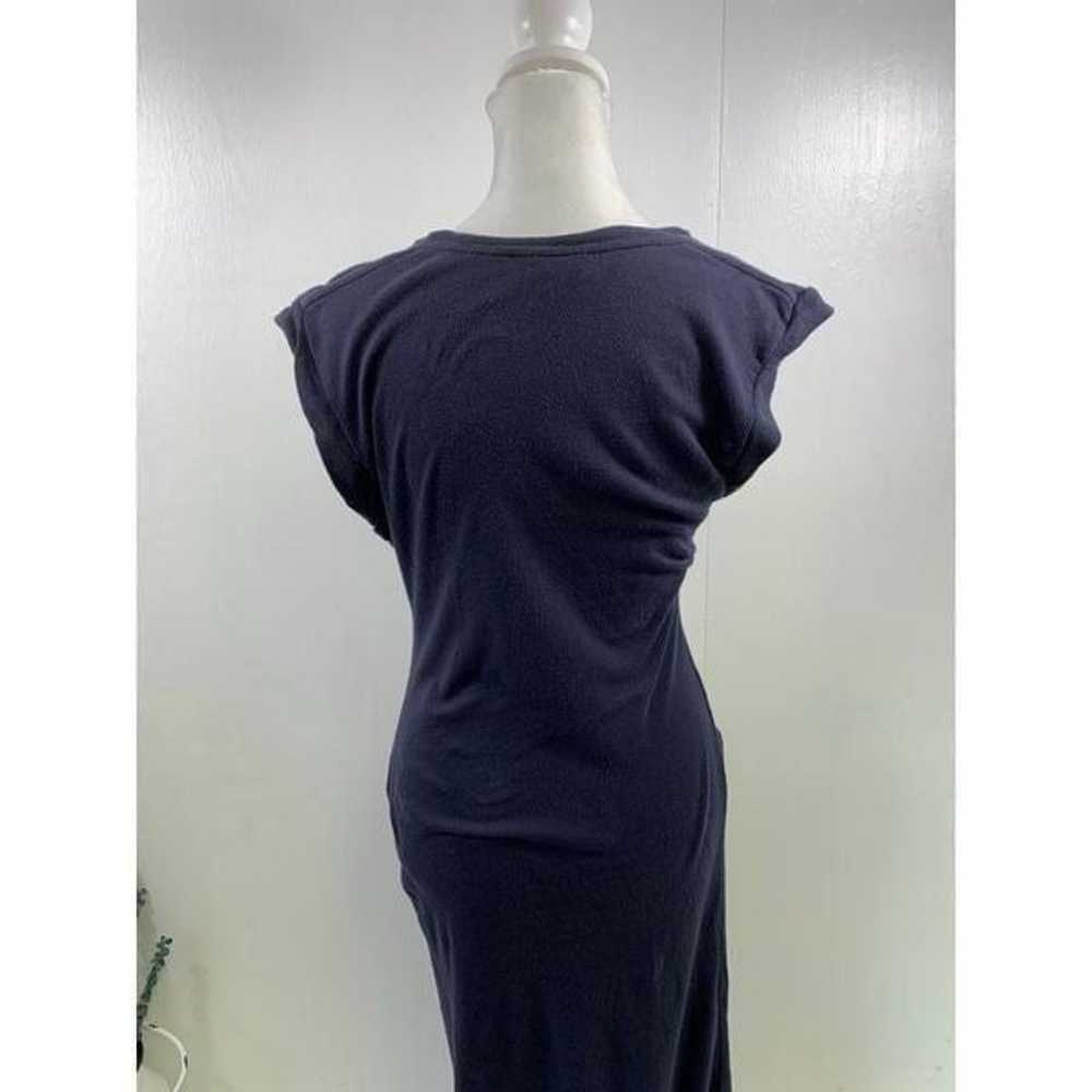 IRO Navy Cotton Sleeveless Maxi Dress Size L - image 4