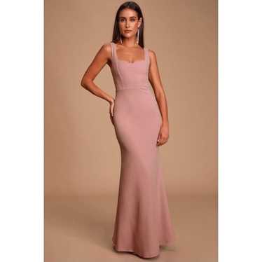 Lulus Sweetest Thing Maxi Dress in Dusty Mauve Si… - image 1