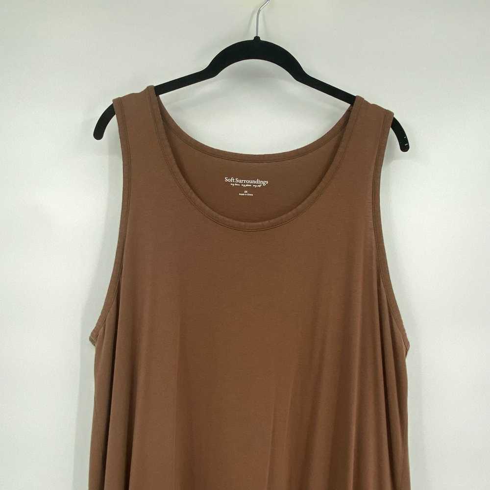 SOFT SURROUNDINGS WOMEN'S SANTIAGO BROWN TANK JER… - image 9