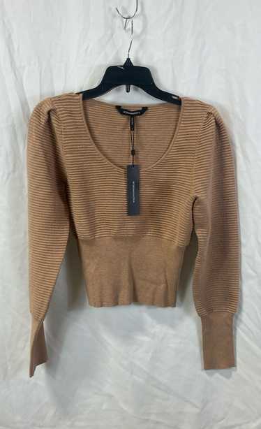 NWT BCBGMAXAZRIA Womens Roebuck Knitted Ribbed Cro